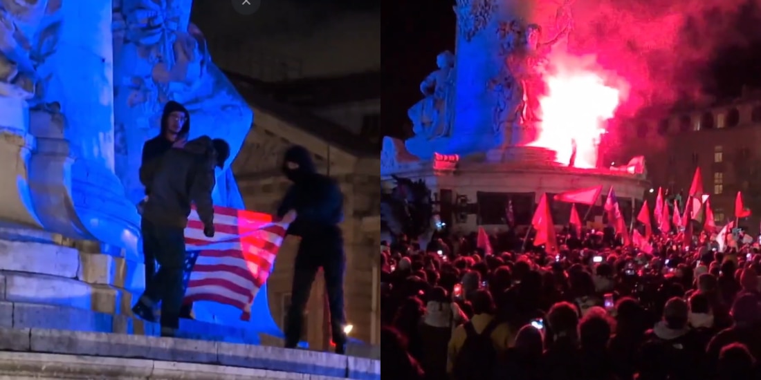 Cientos protestan en Francia tras acciones de EU en Venezuela