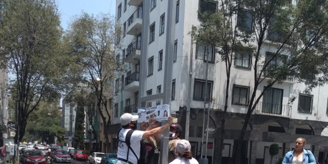 La Comisión Nacional de Búsqueda de Personas Desaparecidas realiza acciones en la capital del país.