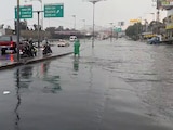 Inundación por lluvia en la Calzada Ignacio Zaragoza, el 20 de julio de 2026.