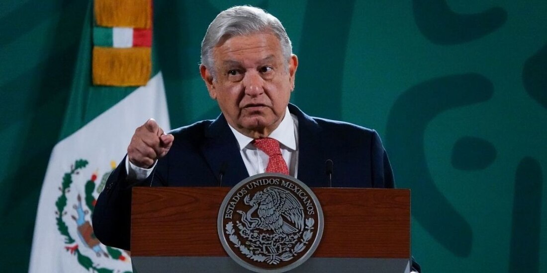 Andrés Manuel López Obrador, presidente de México, en conferencia de prensa. 
