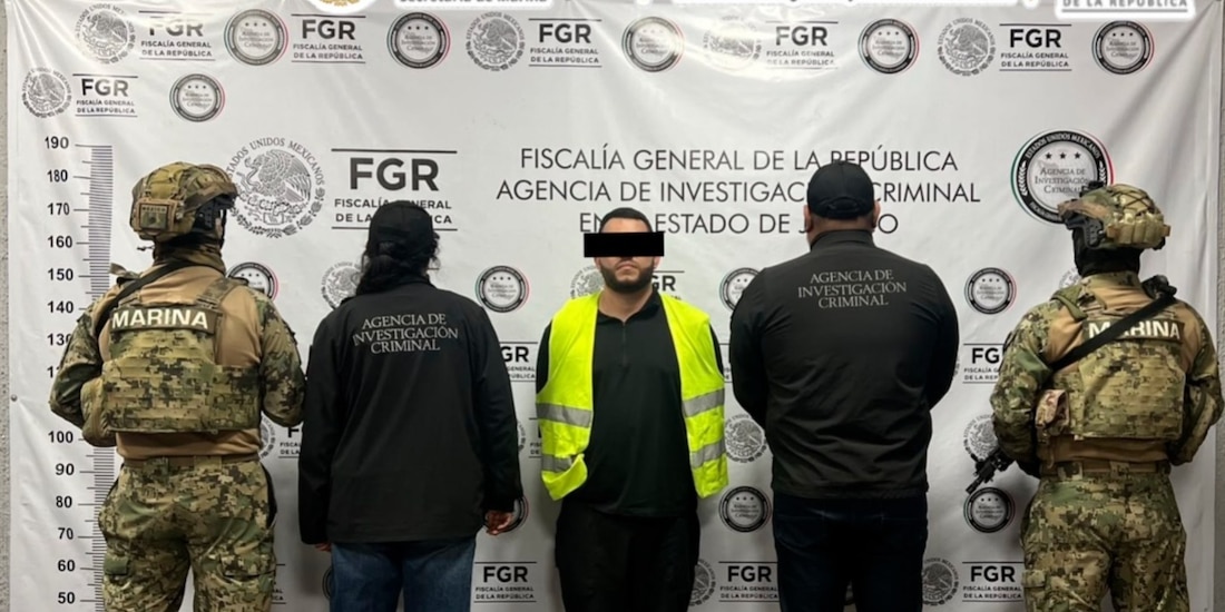 Ángel "N", alias "Canguro", fue detenido por fuerzas federales en Jalisco.