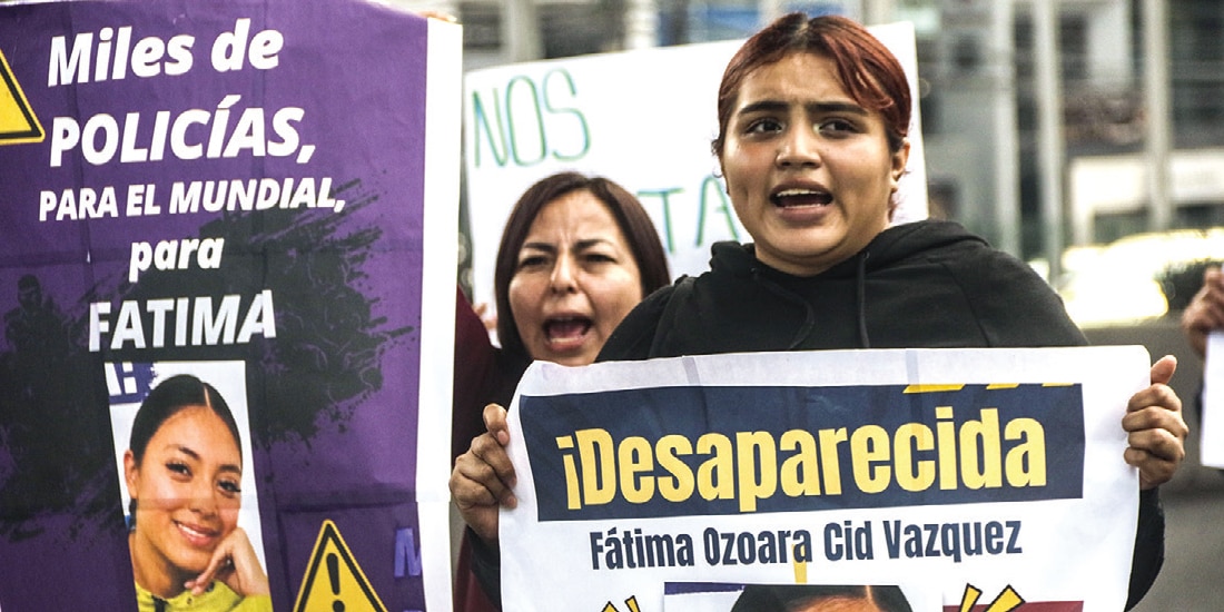 FAMILIA Y AMIGOS de Fátima protestaron el lunes pasado