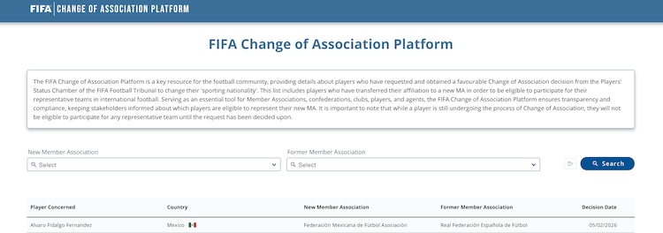 Álvaro Fidalgo ya tiene la nacionalidad mexicana.