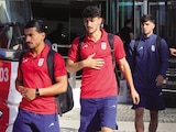 jugadores de la selección de Irán se preparan para entrenar en Tijuana, ayer.