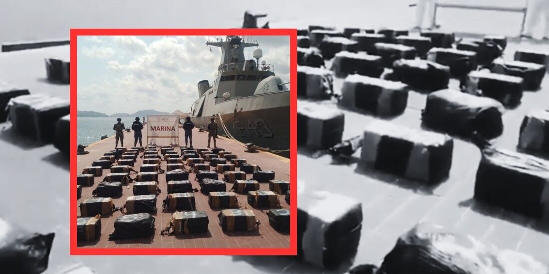 Defensa y Marina decomisan más de una tonelada de presunta cocaína tras operativo en costas de Acapulco.