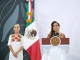 La Presidenta de México y la Gobernadora de Quintana Roo, en imagen de este viernes.