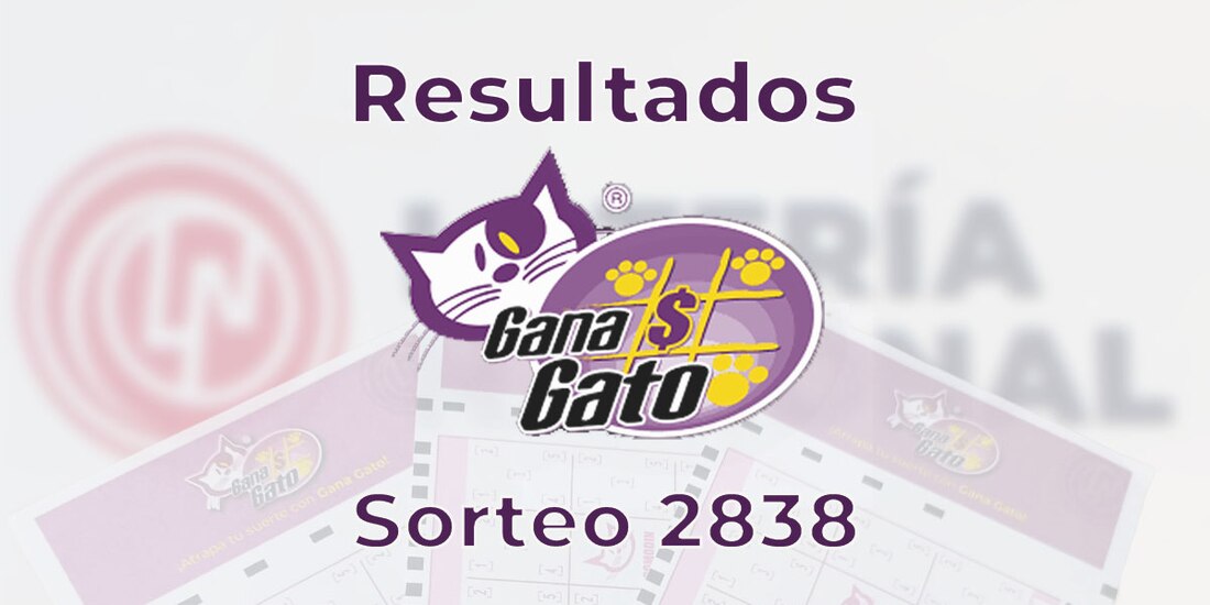 Resultados del Gana Gato 2838 del 10 abril del 2025.