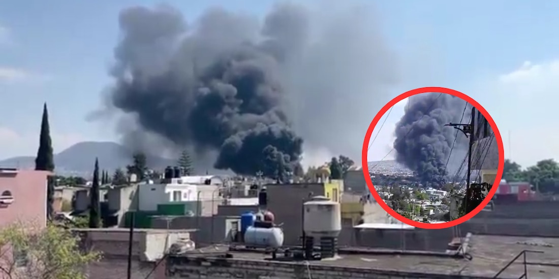 Se registra fuerte incendio en Santa Martha Acatitla