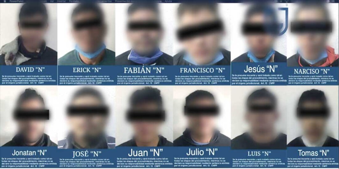 Algunos de los participantes en el fallido atentado.