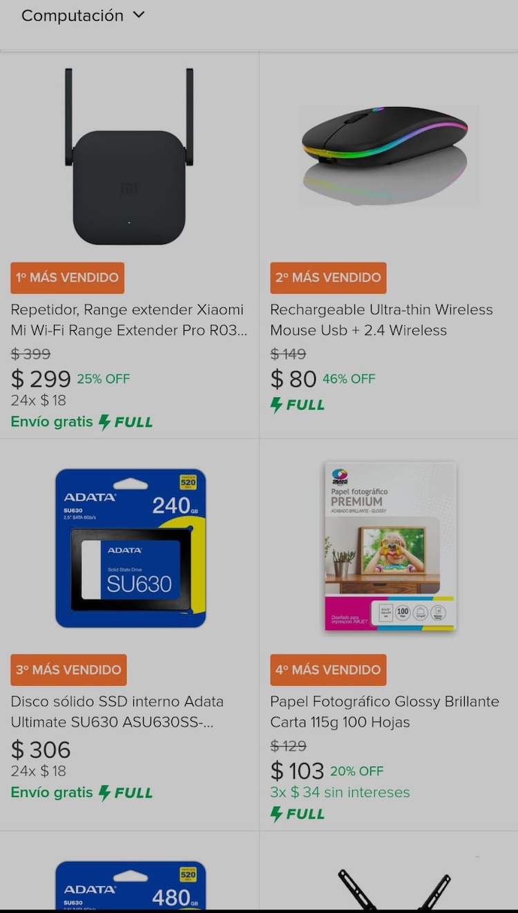 Productos que puedes comprar por menos de 350 pesos en Mercado Libre.