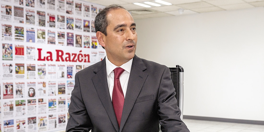 El alcalde de Guadalupe, Zacatecas, José Saldívar, en entrevista con La Razón