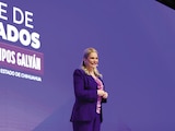 LA GOBERNADORA
María Eugenia Campos,
ayer en su 4.° Informe.