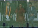 El rey de España Felipe VI y su esposa Letizia en la final de Mundial 2026