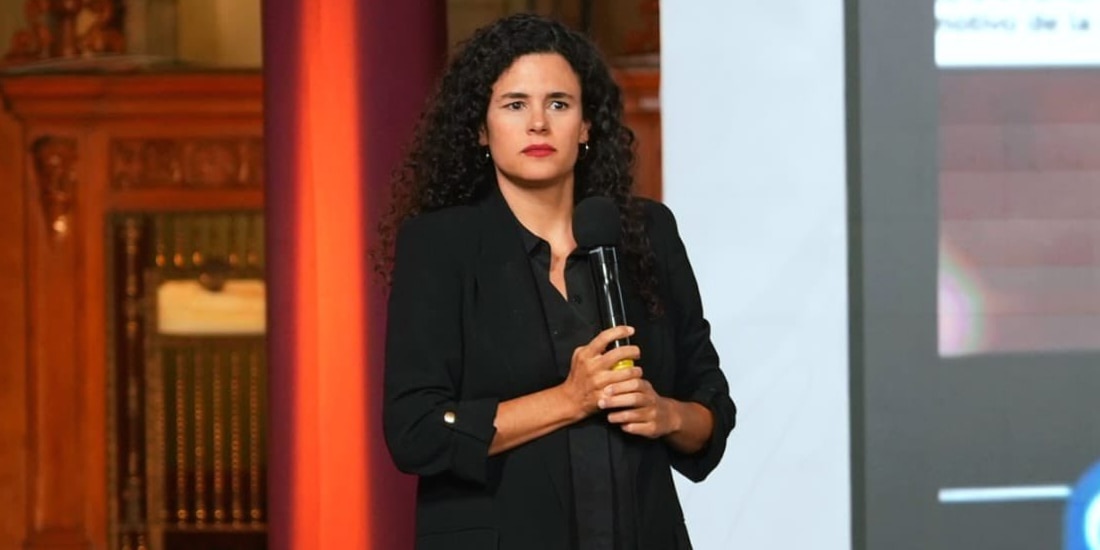 La consejera jurídica de la Presidencia, Luisa María Alcalde, encabeza la quinta edición de la conferencia Derecho de Réplica, desde Palacio Nacional