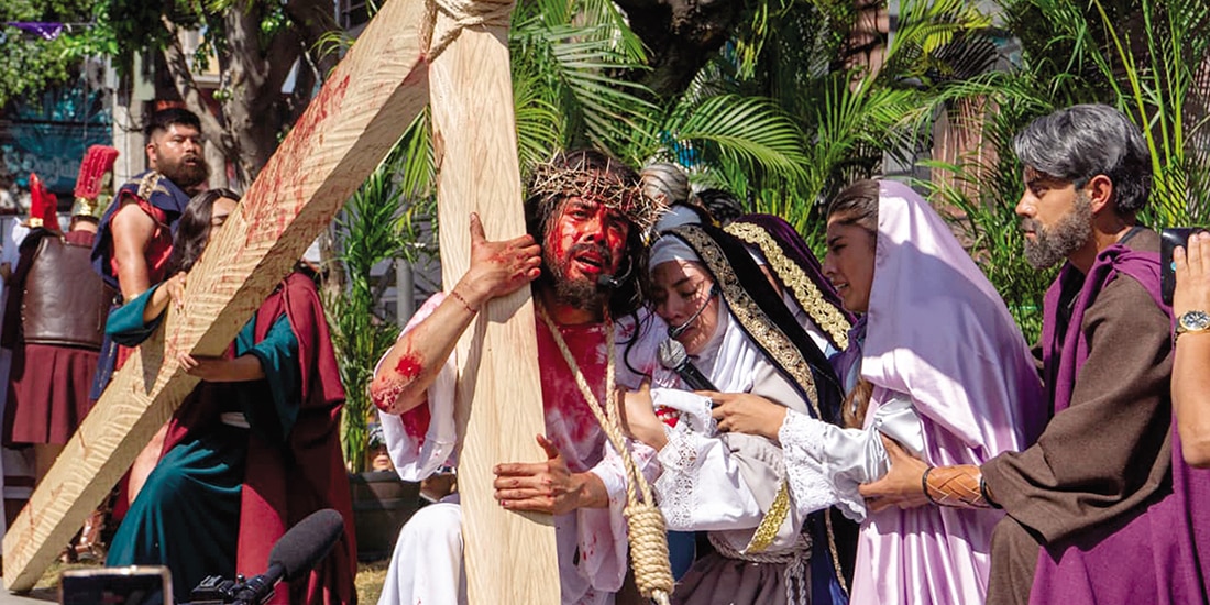 Arnulfo Eduardo Morales, joven que representó a Jesús.