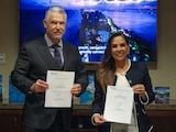 La gobernadora de Quintana Roo, Mara Lezama, encabezó la firma del acuerdo estratégico durante su gira de trabajo por territorio estadounidense.