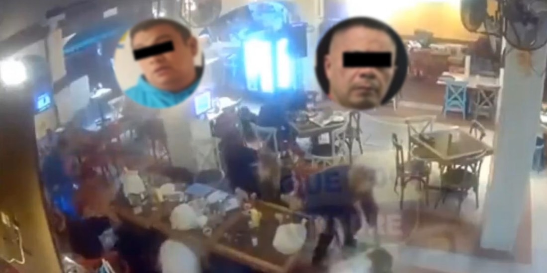 Captan robo a familias en restaurante de la Ciudad de México.