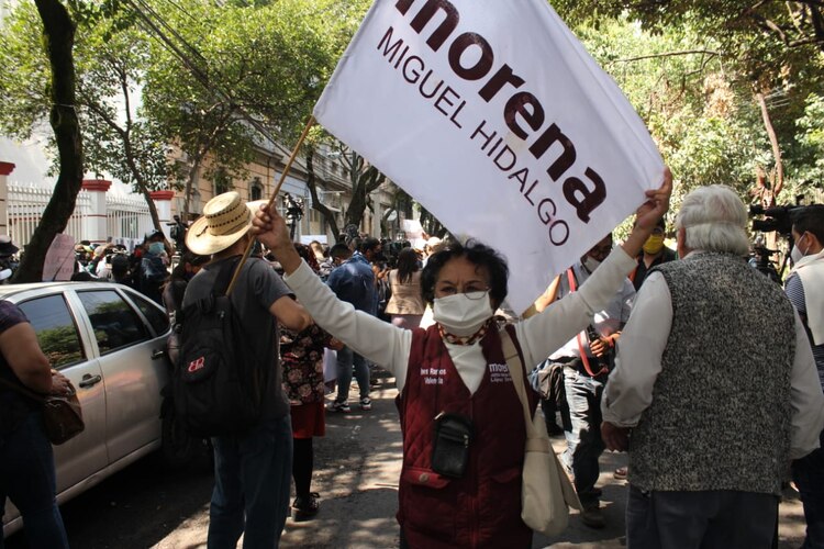 Simpatizantes de Porfirio Muñoz Ledo.