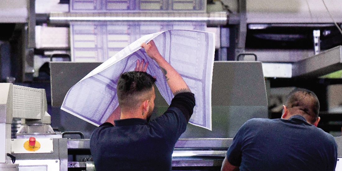 En la imagen, el inicio de la producción de las boletas para el Proceso Electoral Extraordinario, en febrero pasado.