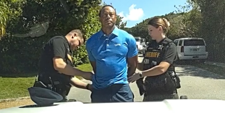 Tiger Woods y el video de su detención en Florida.