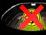 El inmenso escudo del América ya no luce en el remodelado Estadio Azteca.