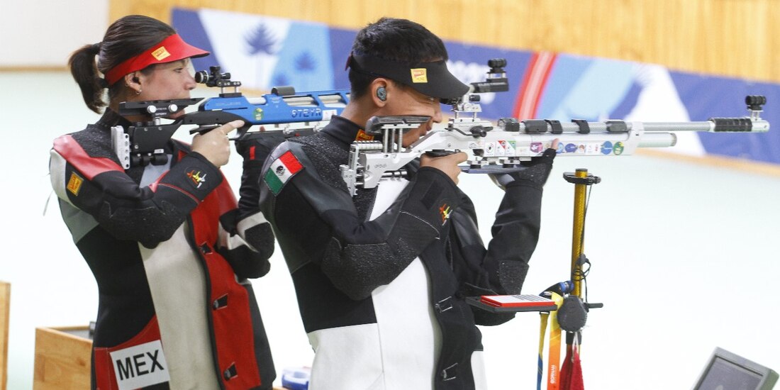 Goretti Zumaya y Edson Ramírez finalizan en séptimo lugar en rifle de aire mixto de los Juegos Olímpicos