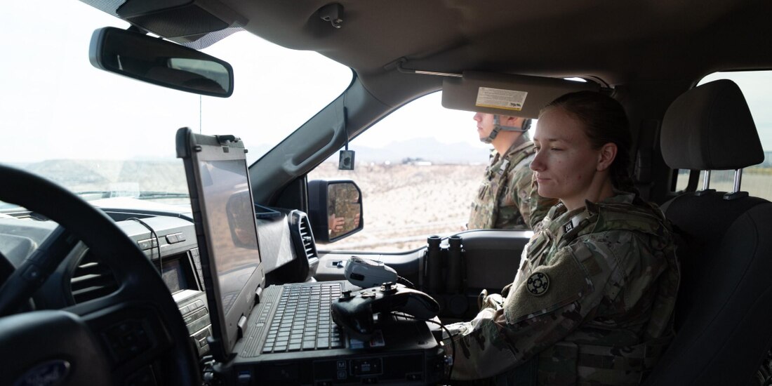 Agentes de la US Army, el pasado 13 de febrero, en Nuevo México.
