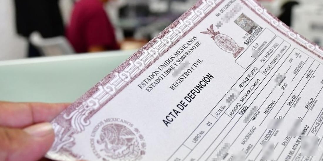 Ejemplo De Una Acta De Defunción