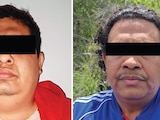 ERNESTO “N” y Alfredo “N”, líderes del
Cártel Altozano, tras su captura, ayer
