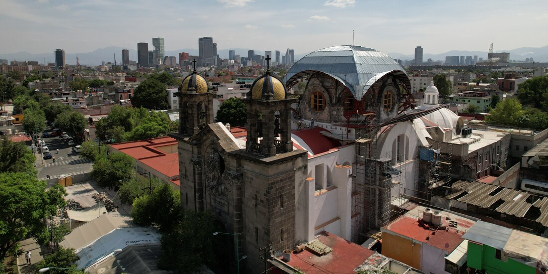El santuario parroquial de Nuestra Señora de Los Ángeles.