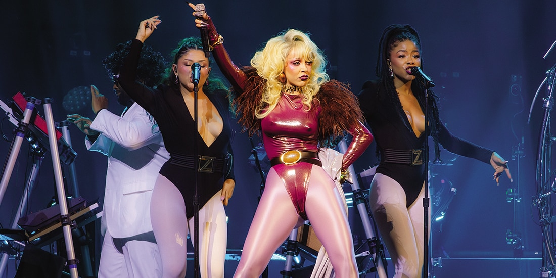 DOJA CAT, ayer en su show en el Palacio de los Deportes.