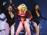 DOJA CAT, ayer en su show en el Palacio de los Deportes.