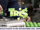 Resultados del Tris de hoy 16 de noviembre del 2025.