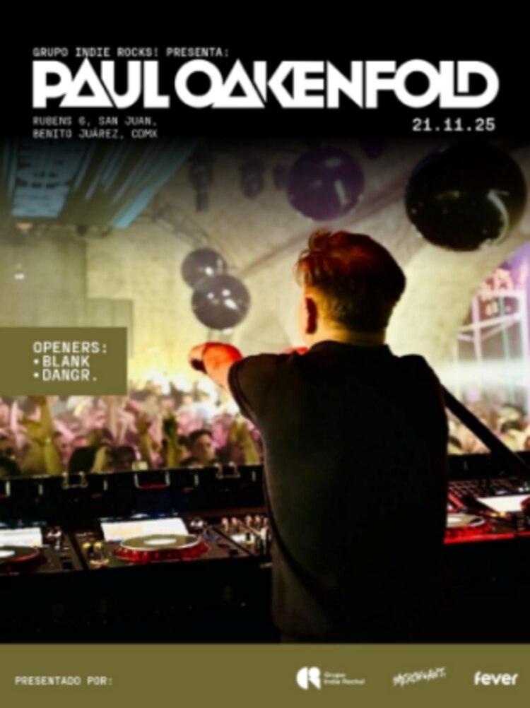 Paul Oakenfold se presentará en la CDMX
