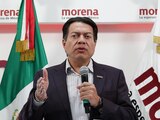 Mario Delgado en conferencia de prensa, el pasado 22 de agosto en la sede de Morena.