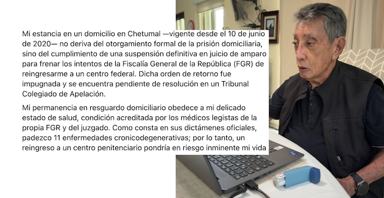 Mario Villanueva Madrid aclara su situación jurídica