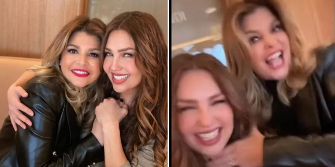 Thalía e Itatí Cantoral se rencuetran: "¡No me vayas a desgreñar!" (VIDEO)