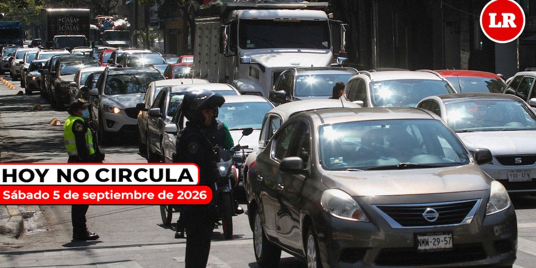 Revisa para qué vehículos aplica el Hoy No Circula este primer sábado de septiembre de 2026.