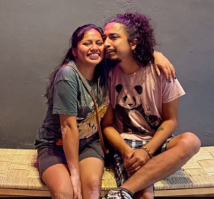 La Bea y su novio Isra Punk