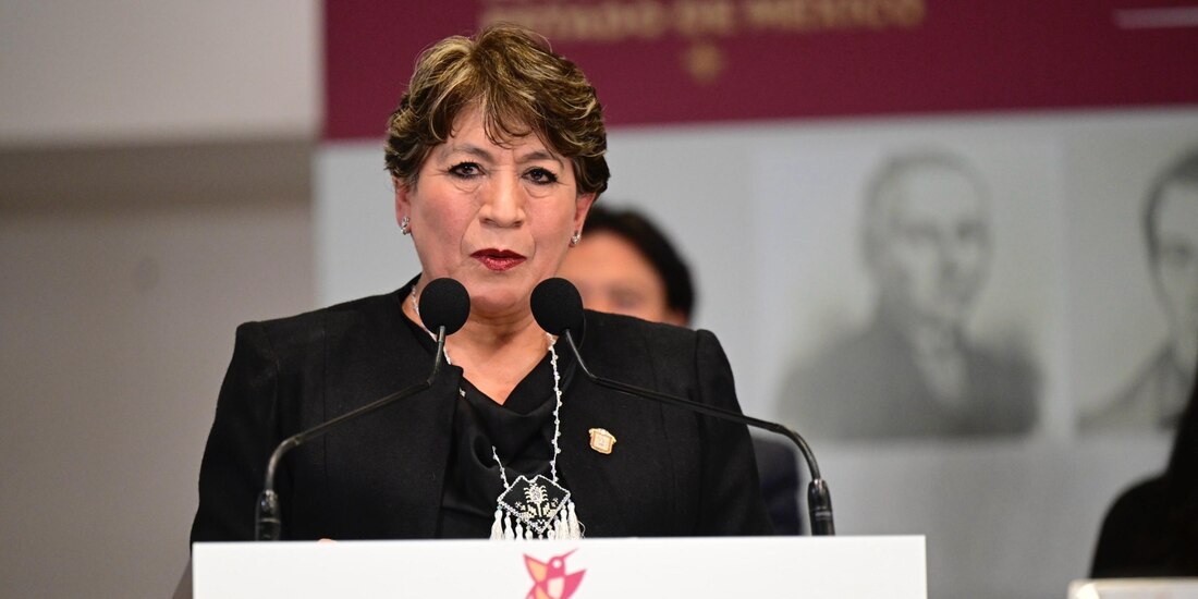 Delfina Gómez, gobernadora del Estado de México.