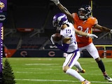 Una acción del duelo entre los Vikings y los Bears de la Semana 10 de la NFL.