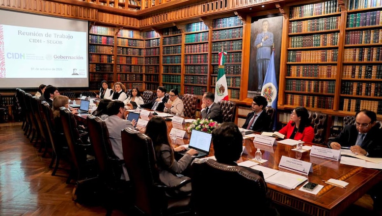 El acuerdo para fortalecer la asistencia técnica en el país contó con la representación de la comisionada y relatora para el Estado mexicano, Andrea Pochak, a nombre de la Comisión Interamericana de Derechos Humanos (CIDH).