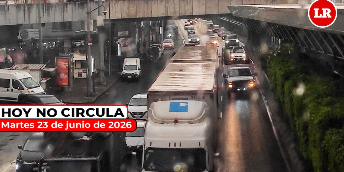 Revisa aquí cómo aplica el Hoy No Circula este martes 23 de junio de 2026 en la Zona Metropolitana del Valle de México.