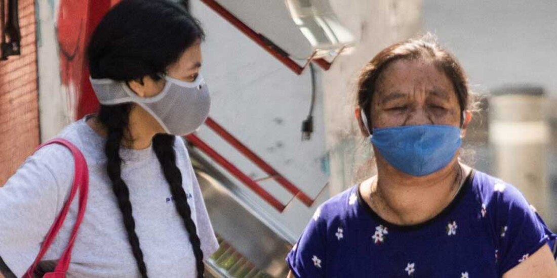 Muchas personas continúan con las medidas sanitarias para evitar contagios de COVID-19