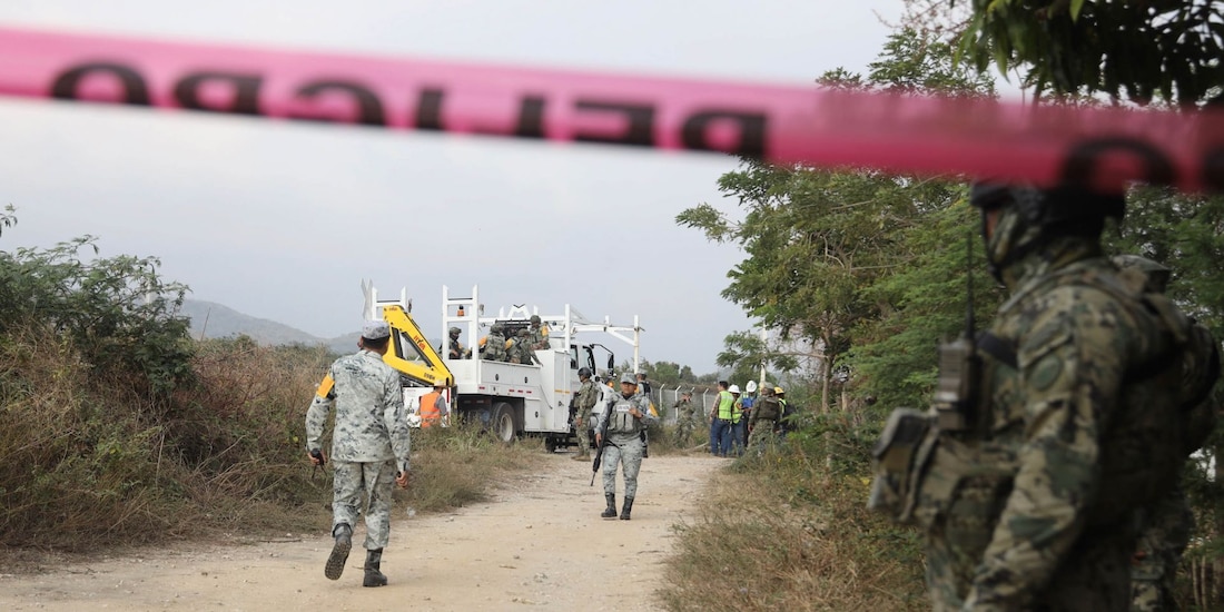 El lugar del desastre se mantiene cercado