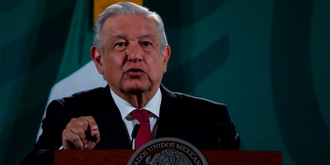 AMLO durante la conferencia matutina del 17 de septiembre de 2021.