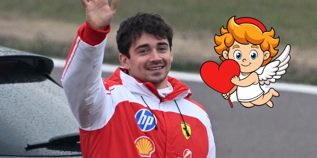 Charles Leclerc se volvió cupido en este 14 de febrero.