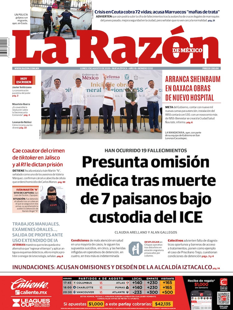 La Razón 03 Agosto 2026
