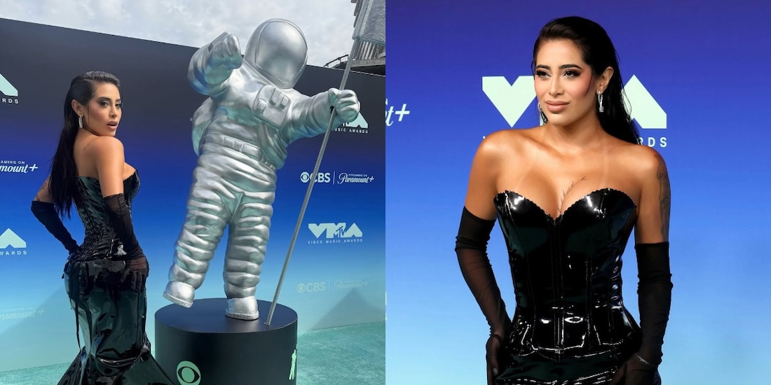 Kim Shantal en la alfombra roja de los MTV VMAs 2026.