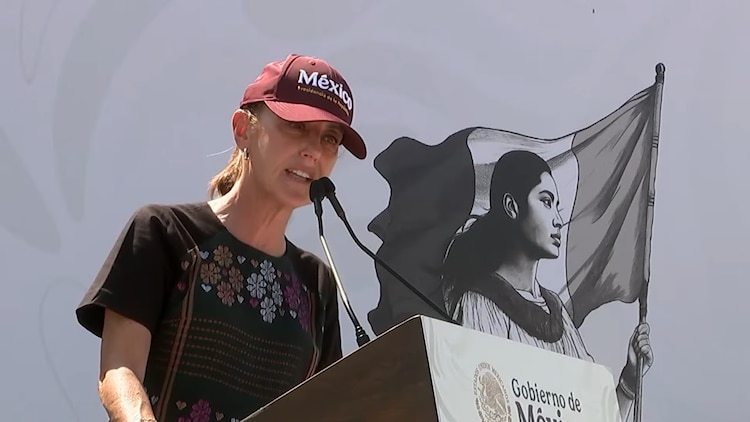 Claudia Sheinbaum reiteró su mensaje de soberanía nacional ante simpatizantes en Baja California Sur.
